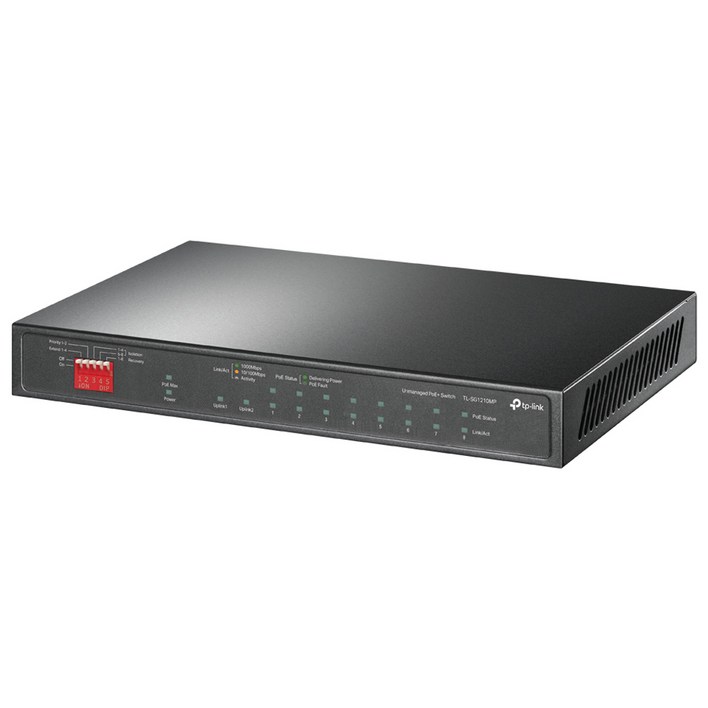 티피링크 10포트 기가비트 스위칭허브, TL-SG1210MP, 1개