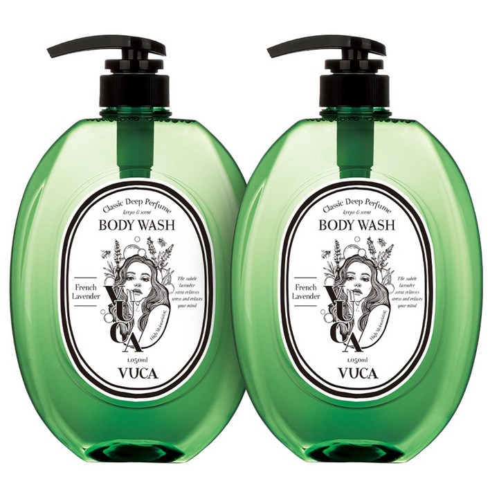 뷰카 클래식 딥 퍼퓸 바디워시 프렌치라벤더향, 2개, 1.05L