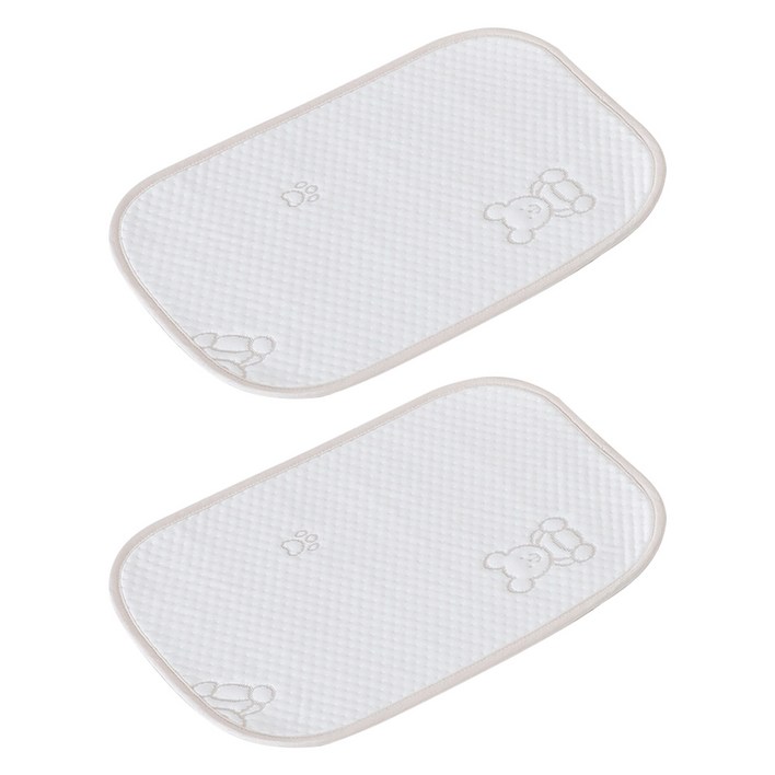이몽 유아용 논슬립 듀라론 냉감 땀패드, 곰, 2개