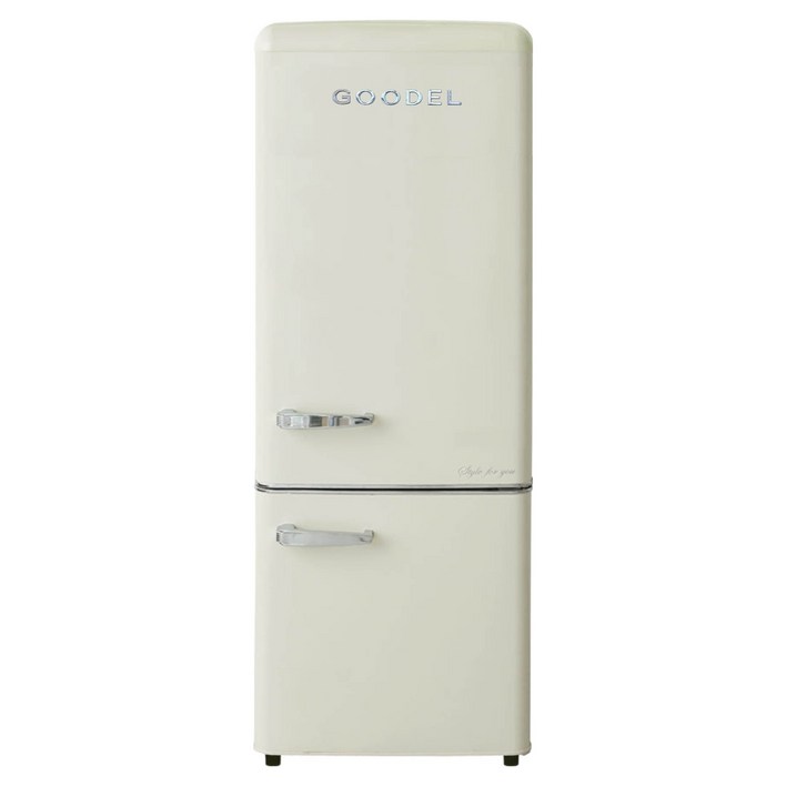구델 리얼레트로 AI 미니 200L 2도어냉장고 방문설치, RGC20ADJ