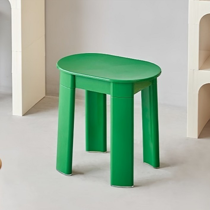 모코아 라운드 스툴, 다크그린, 1개