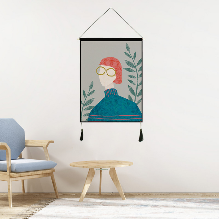 모디시 홈 패브릭 벽장식 그림 태피스트리 벽화