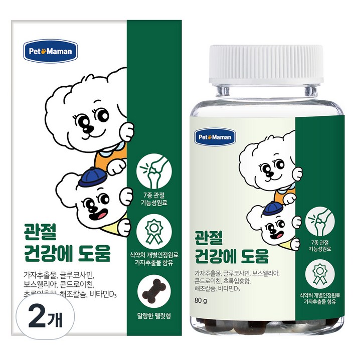 펫또마망 관절 건강에 도움 강아지 영양제