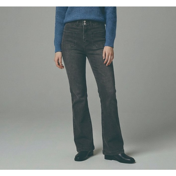 올리브데올리브 여성용 아웃포켓 부츠컷 데님팬츠