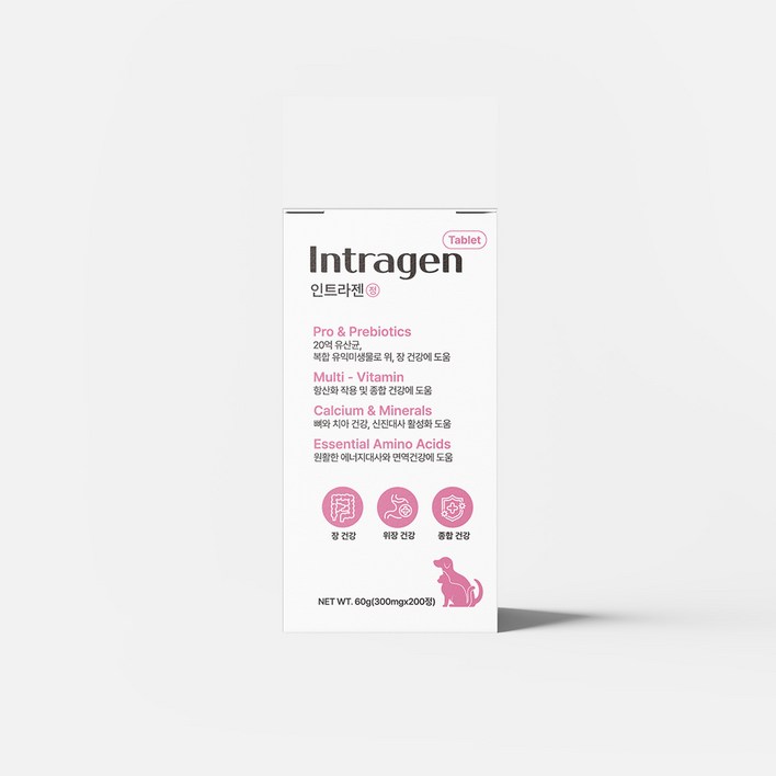인트라젠 반려동물 종합영양제 타블렛