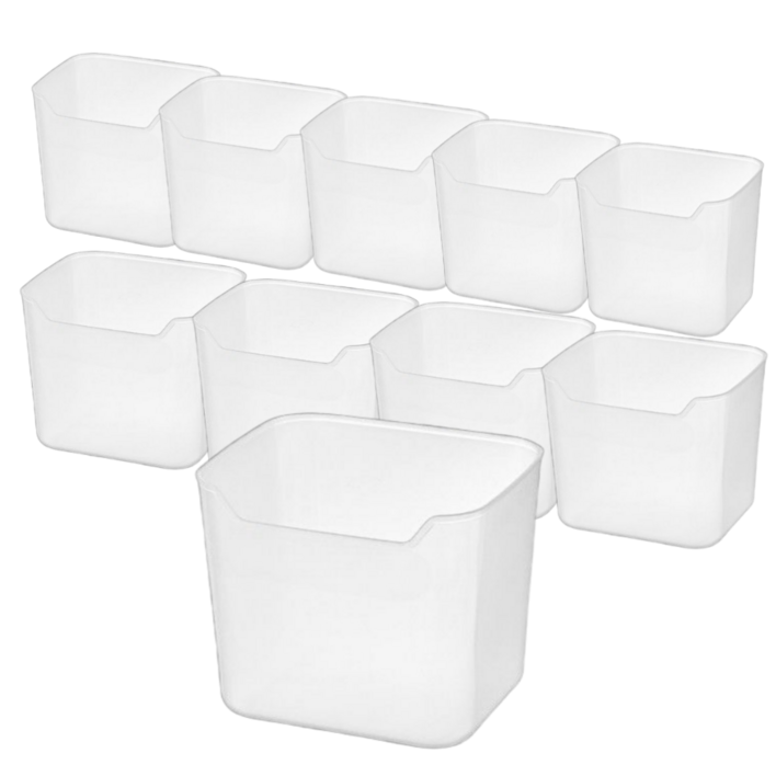 애니원픽 다용도 냉장고 욕실 정리함 트레이 수납함, 단일색상, 10개