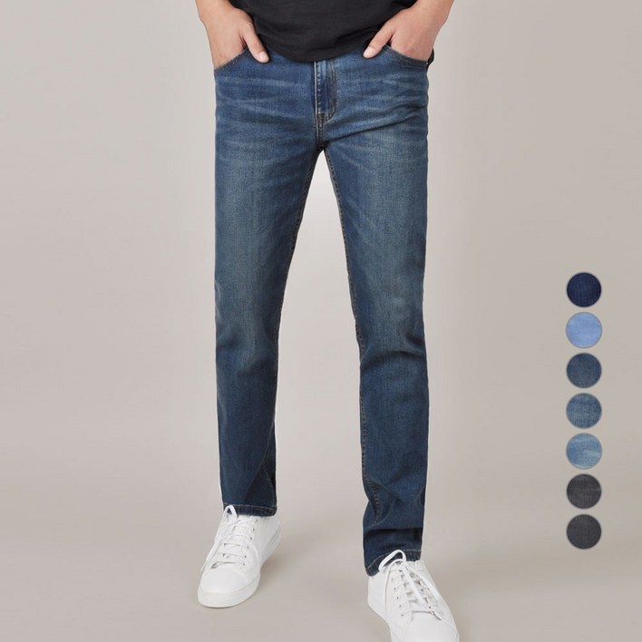 가이스토리 남성용 사계절 스판 고든 빅사이즈 청바지