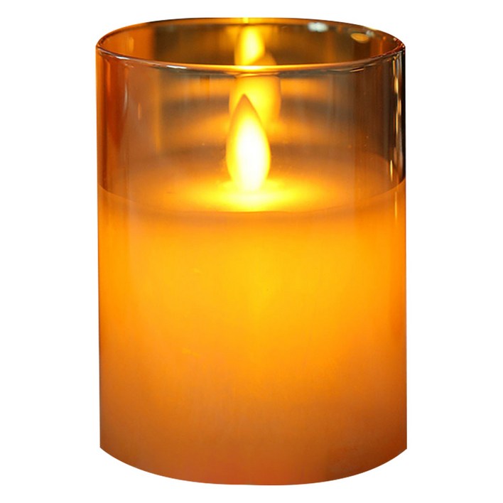 led 글라스 촛불 10cm