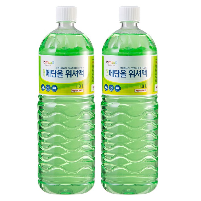 탐사 에탄올 워셔액, 1.8L, 2개 탐사 에탄올 워셔액, 1.8L, 2개