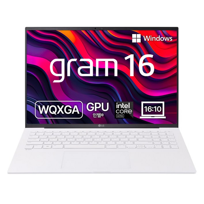 LG전자 2025 그램 16 코어Ultra5 인텔 14세대, 스노우화이트, 256GB, 8GB, WIN11 Home, 16Z90SU-GRF6K