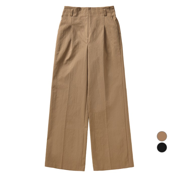 부루앤쥬디 여성용 치노 원턱 통 팬츠 BBQKPT005A