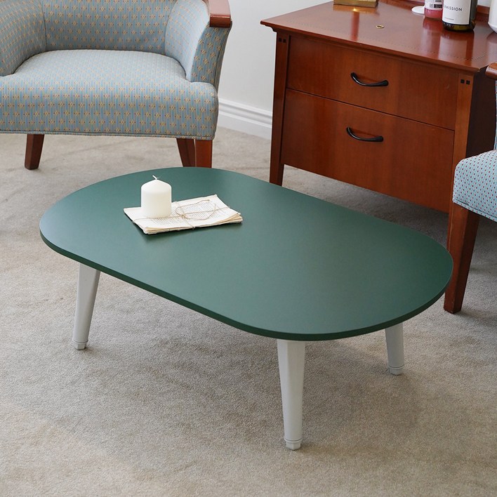 레몬트리 LPM 6단 높이조절 클래식 접이식 테이블 타원형