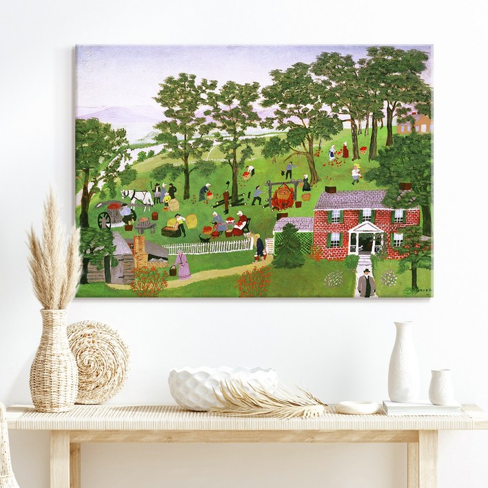 더 아트 컴퍼니 그랜마 모지스 모음전 따뜻 힐링 명화그림 액자 행복 그림 아이방 카페 홈데코 거실 사무실 매장 인테리어 50종 125