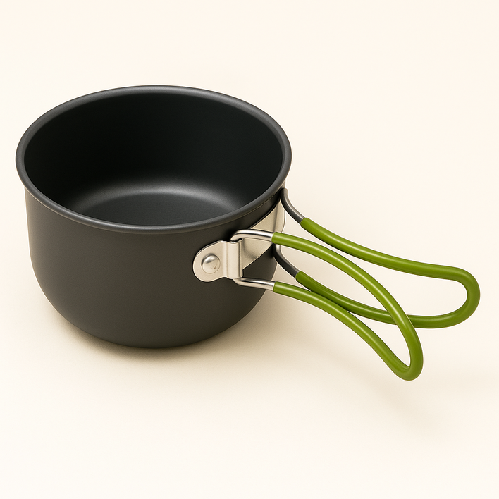 휴대용 등산 낚시 캠핑용 경질 미니 코펠 가벼운 야외용 그릇 식기 11, 2개, 1단, 미니 코펠