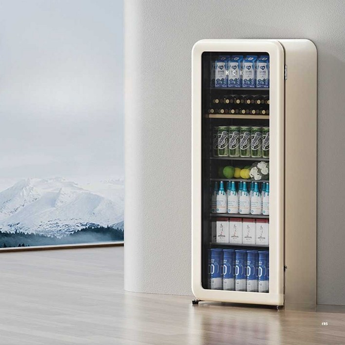 HCK 허스키 아이스 바 냉장고 초박형 임베디드 홈 거실 차 음료 냉장고 사무실 높게 보이는