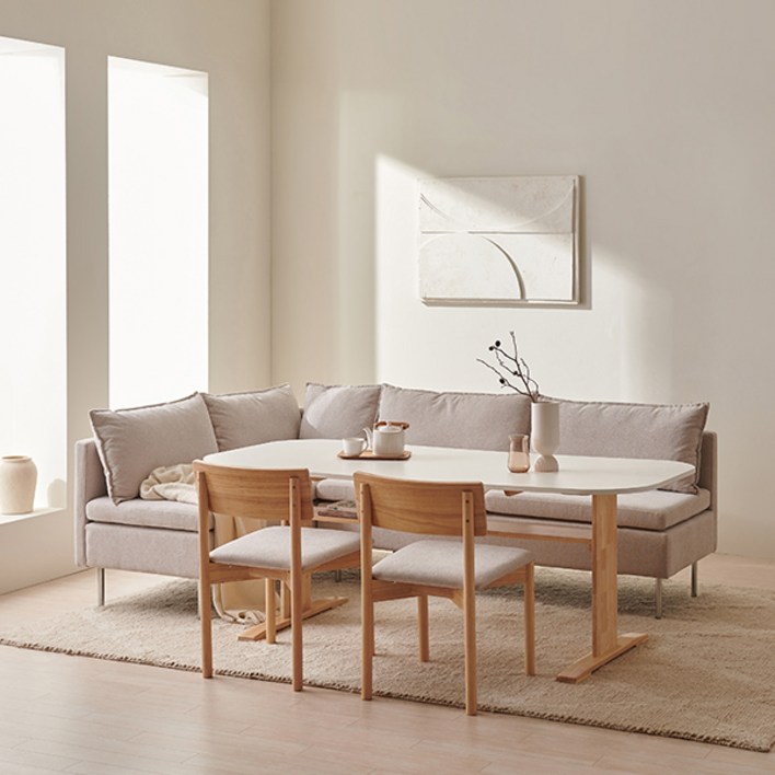 삼익가구 마이 리빙다이닝 원목 식탁 벤치형 라운지형 패밀리형 의자형 4인 6인 풀세트