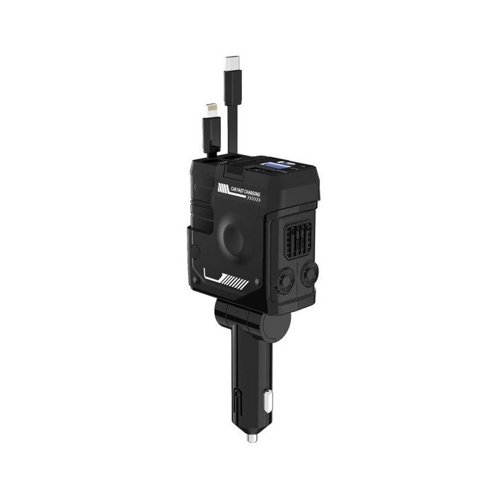 LA DERIVE 120W 4대 동시충전 차량용 고속충전기 롤러블 아이폰 차량용충전기 애플C타입