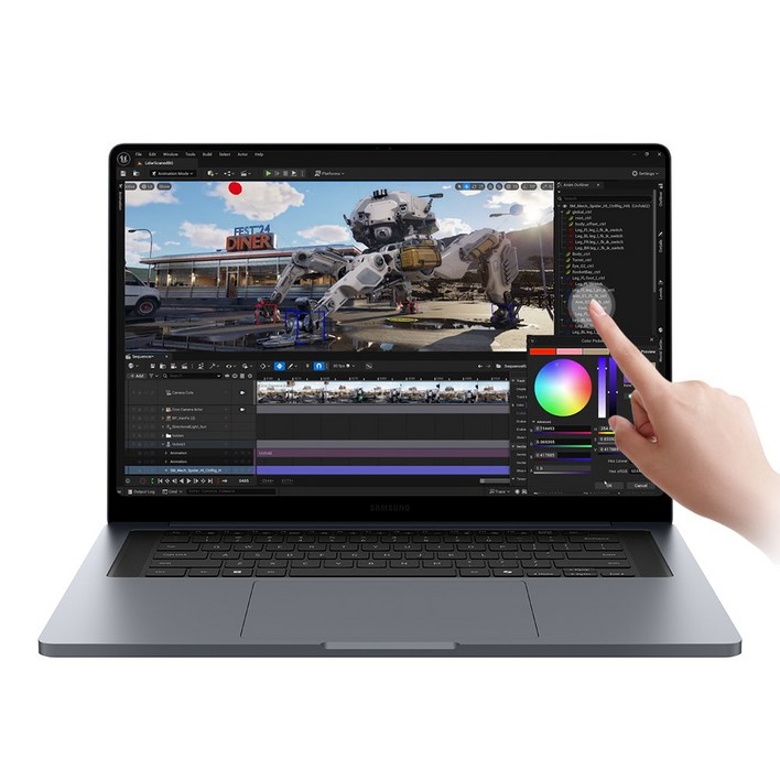삼성전자 갤럭시북6 울트라 NT960UJHX72A 16인치 인텔 울트라7 펜서레이크 RTX5060 WIN11 32GB 터치디스플레이 WQXGA 게이밍 AI노트북