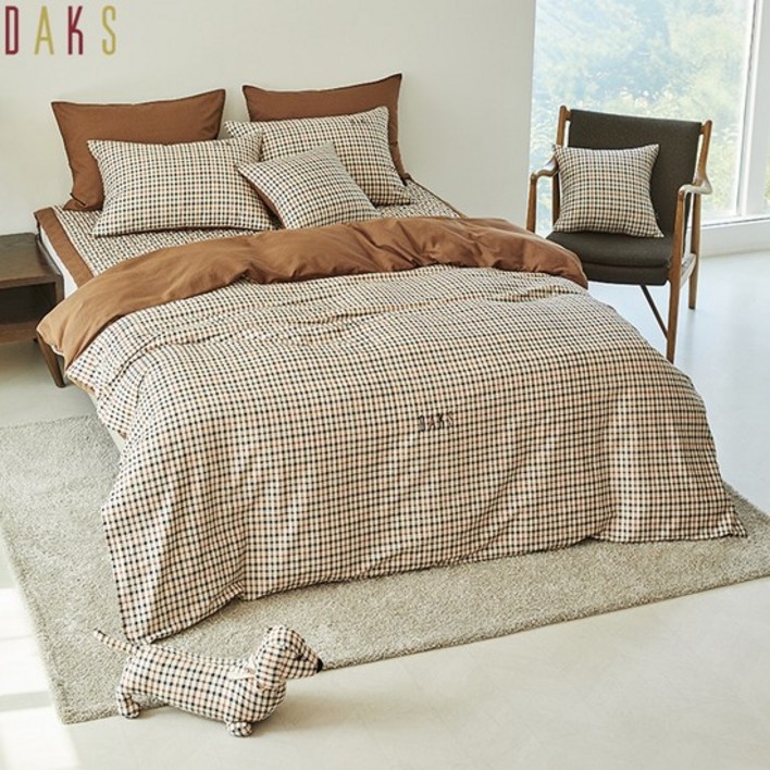 닥스침구모달 브릭스2 홑겹 이불커버 싱글퀸