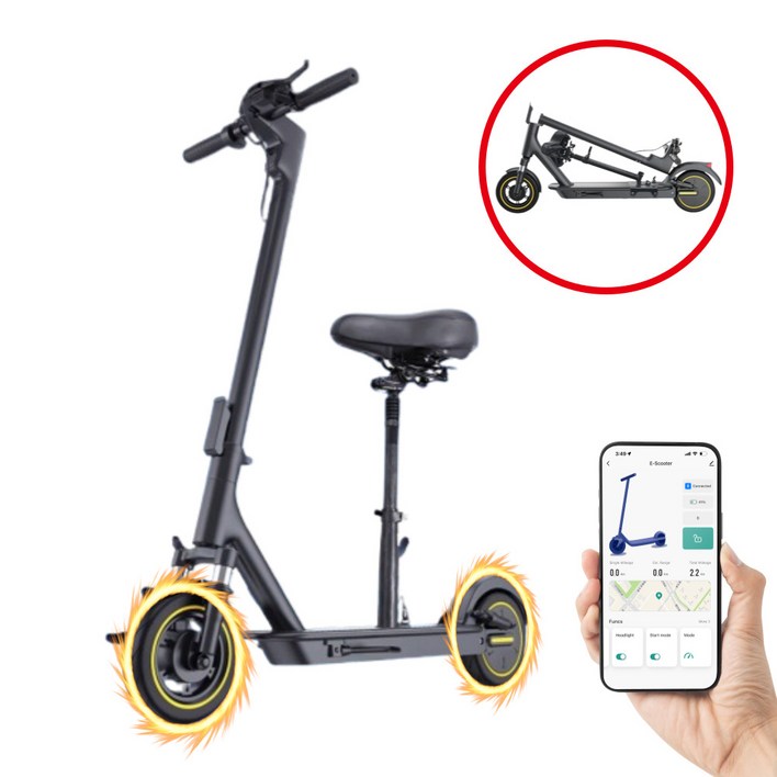 스위프업 고성능 전동 킥보드 접이식 휴대용 전기 퀵보드 성인 두발 앉아서타는 안장, N. S9 MAX 42V 하이엔드 시트형 100km, 1개