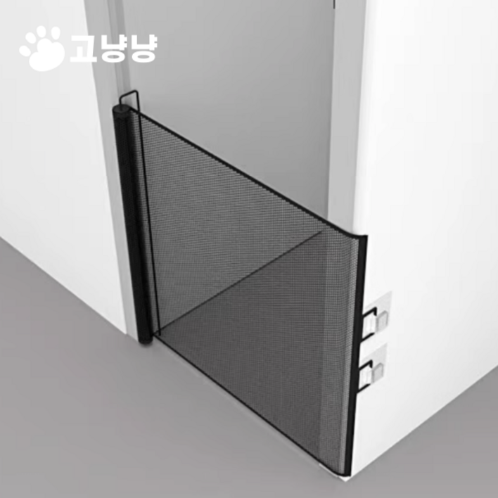 고냥냥 강아지 고양이 안전문 펫도어, 1개, 블랙 고냥냥 강아지 고양이 안전문 펫도어, 1개, 블랙