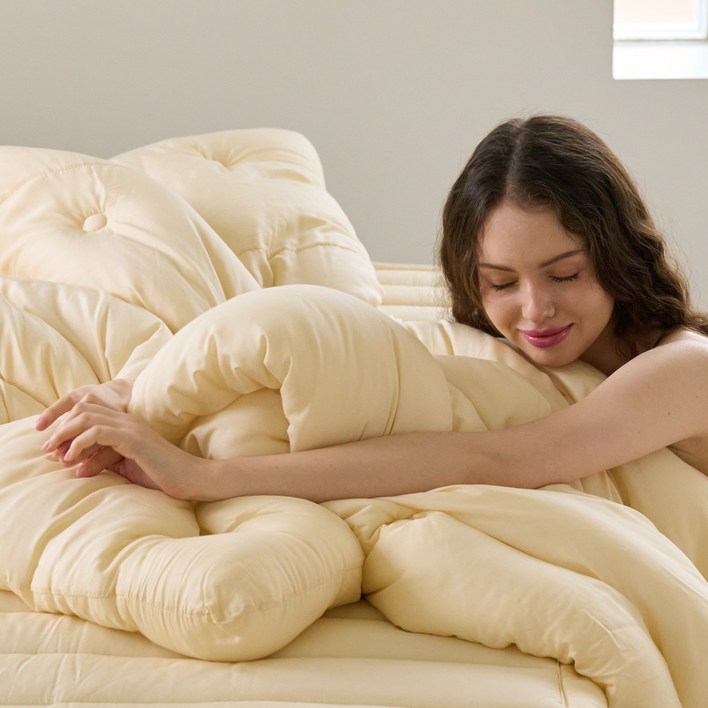 국내생산 에그룸 시그니처 모달이불 실크 촉감 모달100% 차렵 침구 호텔 이불 4color