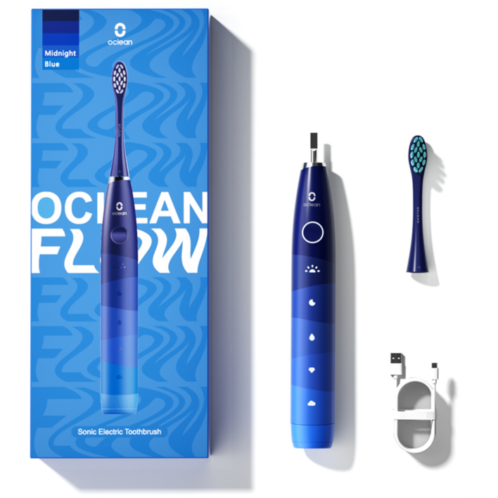 [정식수입 국내AS] 오클린 Oclean Flow 음파전동칫솔 배터리 최대 180일 사용가능, 단일상품