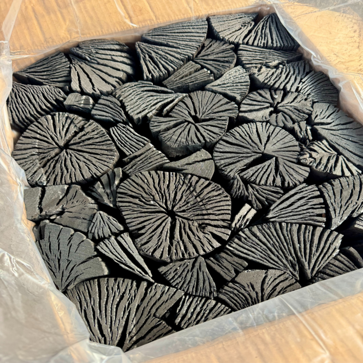 오케이 참숯 바베큐 삼단숯 20kg, 20kg, 1개