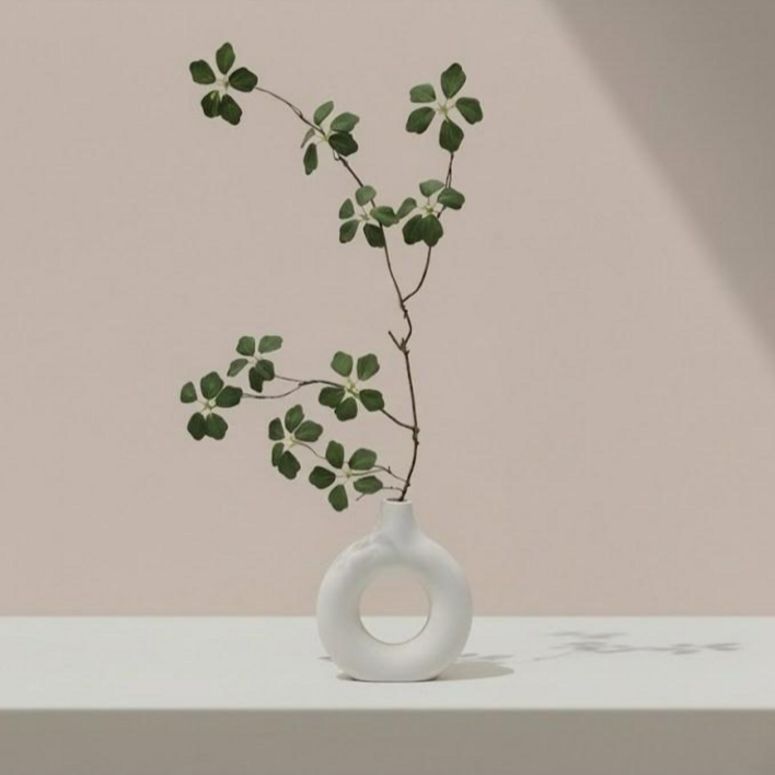 도노하우스 조화  인테리어 원형 화병 세트, 1개, 원형화병세트