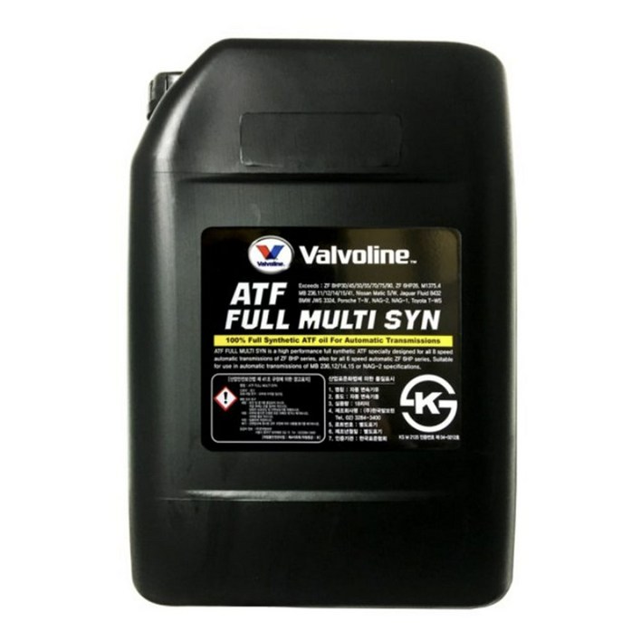 발보린 ATF 풀 멀티 씬 18L 68단 자동미션오일, 1개, 발보린 멀티씬