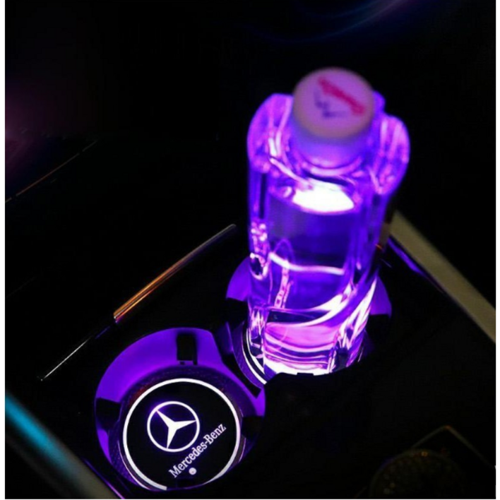 하이윤 1+1 LED 컵홀더무드등 차량용, MINI, 2개