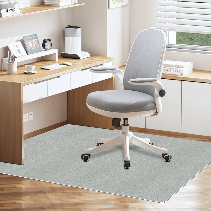 미끄럼 방지 면도 방지 의자 매트, 연회색