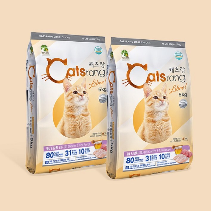 캐츠랑 리브레5kg X 2개 전연령 고양이사료 고양이밥
