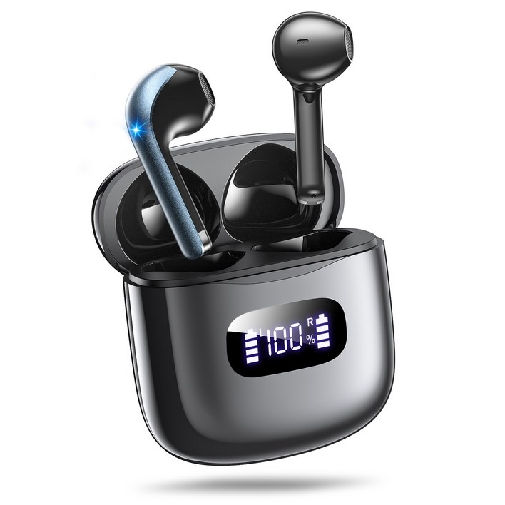 TRYSEEK 무선 블루투스 5.4 오픈형 Hi-Fi 고음질 방수 이어폰, 블랙, T3