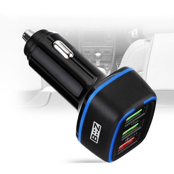 버스 트럭 고속 차량충전기 USB 3포트 C타입 12V 24V 급속충전기