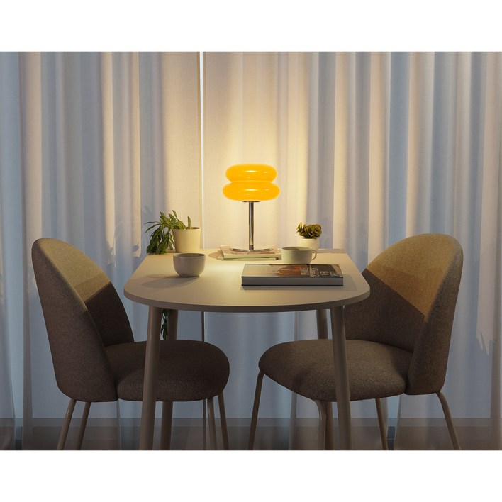 폴슨 1000 반타원 식탁 테이블 2인용 포세린 세라믹