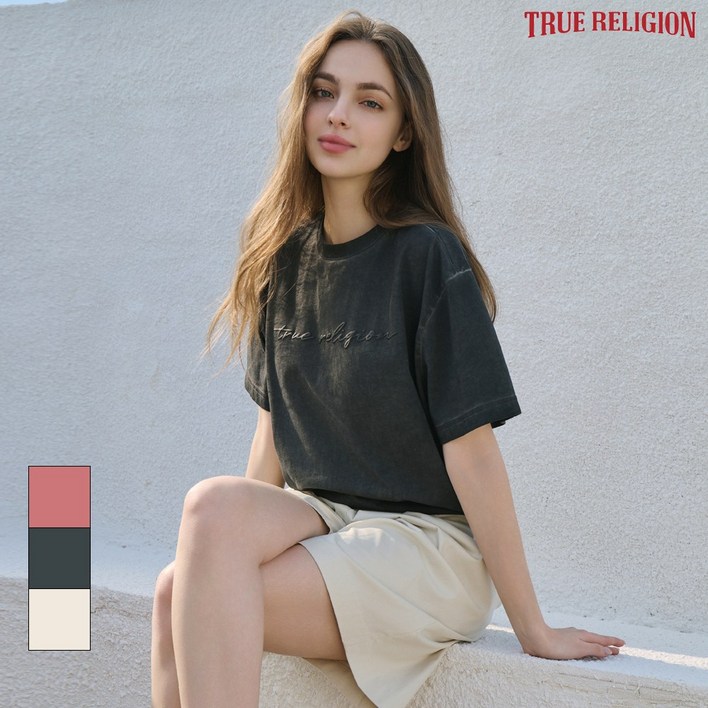 트루릴리전 25SS 여성 피그먼트 티셔츠 3종세트 TRL23TS51