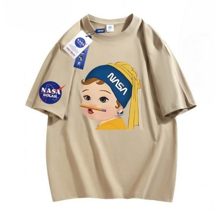 SEA FOX NASA시리즈 여성 캐주얼 반팔 티셔츠 예쁜티셔츠