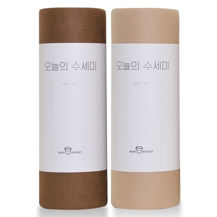 블루버킷 원데이 주방 설거지 1회용 데일리 롤 하루 한장 일회용 수세미, 1세트, 120개입, 베이지브라운 블루버킷 원데이 주방 설거지 1회용 데일리 롤 하루 한장 일회용 수세미, 1세트, 120개입, 베이지브라운