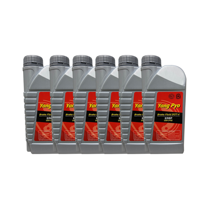 오일나라 양표 브레이크액 DOT4 1L x 6개, 1박스, 양표 브레이크액 DOT4 오일나라 양표 브레이크액 DOT4 1L x 6개, 1박스, 양표 브레이크액 DOT4