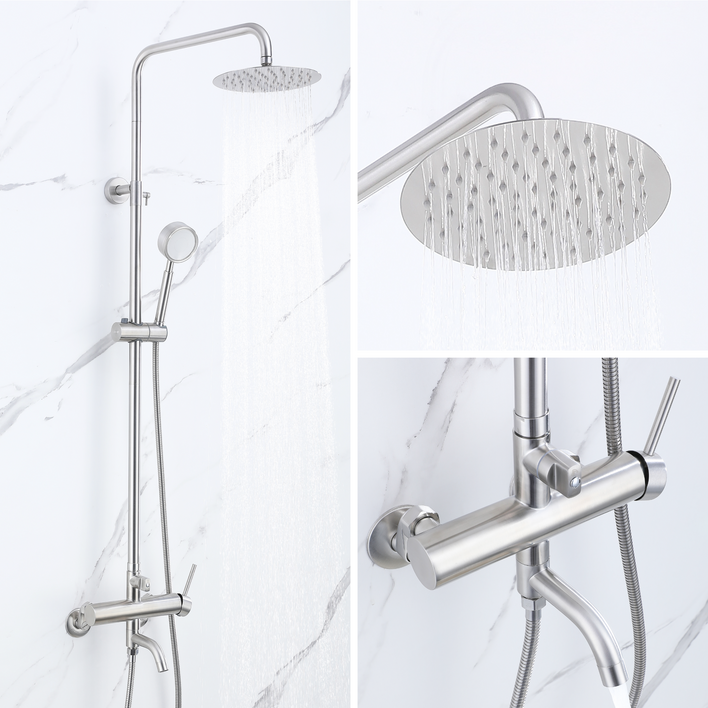 준앤코 SRS 스테인리스 해바라기 샤워기 세트 샤워수전