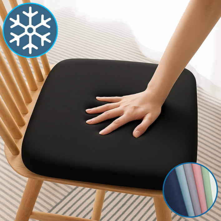일상담다 하루종일 편한 체중분산 메모리폼 방석, 제트블랙
