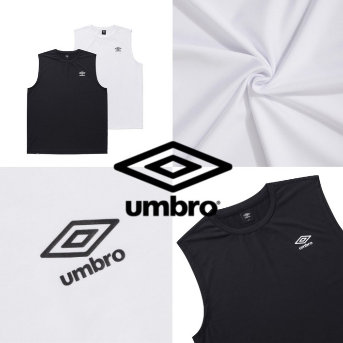 매장정품 엄브로 남성 에센셜 슬리브리스 라운드넥 나시 민소매 여름 활동성 내구성 시원함 편안함 터치감 착용감