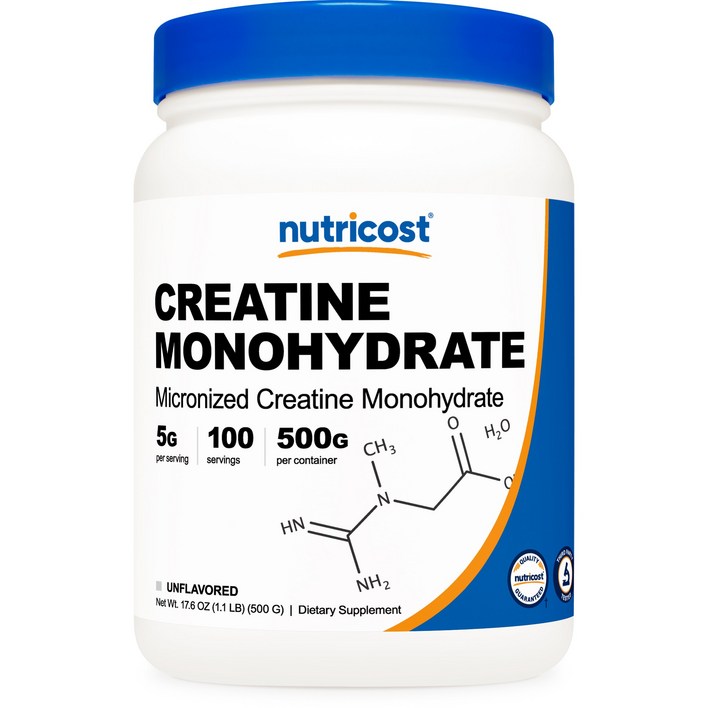 Nutricost 마이크로나이즈드 크레아틴 모노하이드레이트, 500g, 1개 30,490