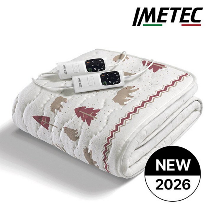 [이메텍] [당일출고][25년형] 프리미엄 스마트 순면 전기요 IMD-016A (더블)