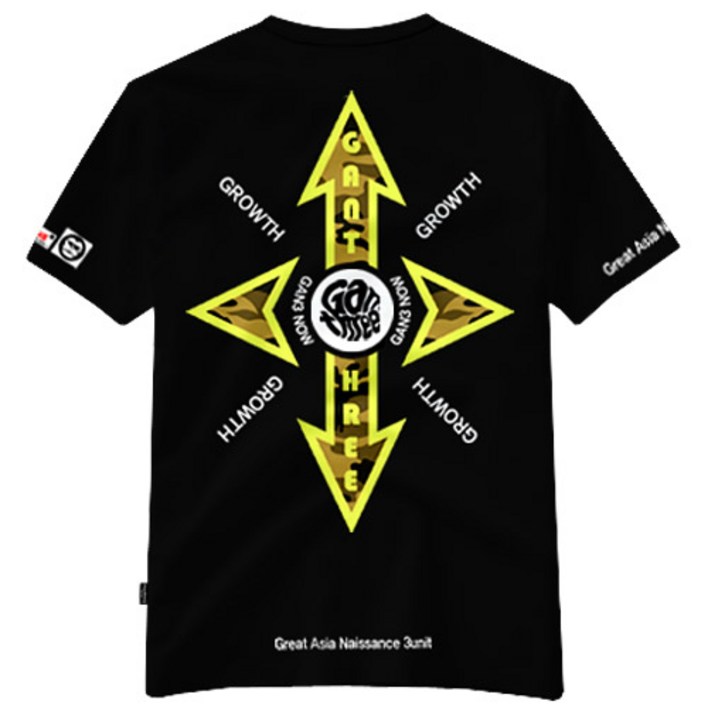 간쓰리 자이언트그로우 국내생산 디자이너 반팔티