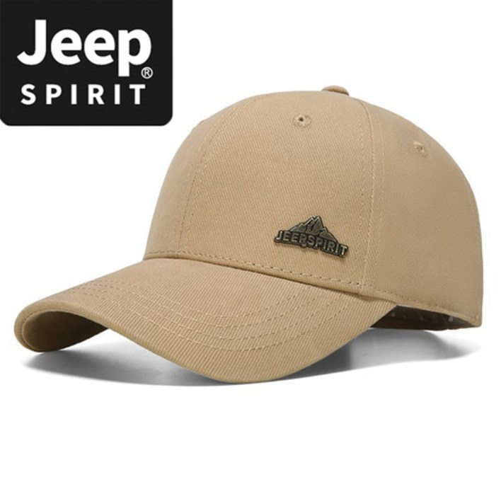 JEEP SPIRIT 스포츠 캐주얼 야구모자 CA0631, 베이지, 1개