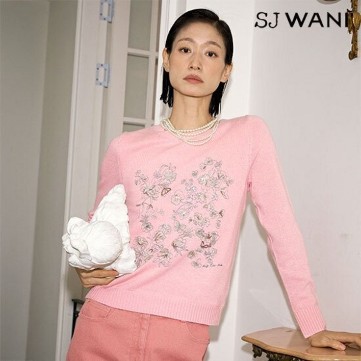 SJ와니 25SS 플라워 글리터 풀오버1종 [런칭 가격 99,900원]