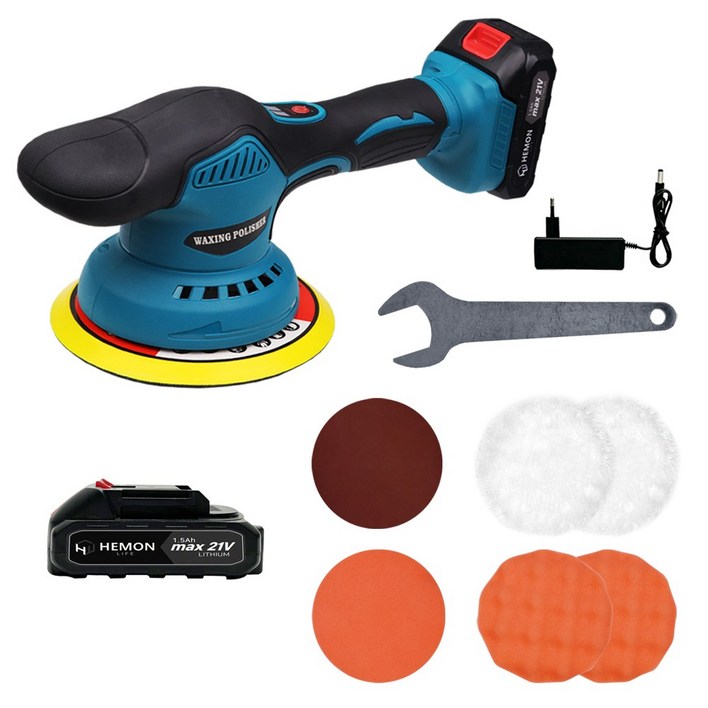 헤이즈 무선 자동차 광택기 유막제거 폴리셔 세트, EQ-260K
