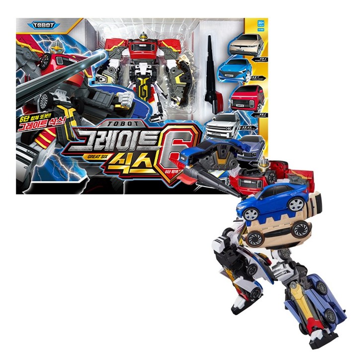 영실업 또봇 그레이트 식스 Y Z X 소닉 켄 C 6종 합체 변신로봇 장난감 세트
